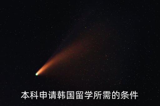 本科申請(qǐng)韓國(guó)留學(xué)所需的條件