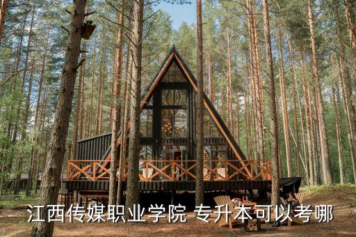  江西傳媒職業(yè)學院 專升本可以考哪