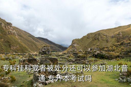 ?？茠炜苹蛘弑惶幏诌€可以參加湖北普通 專升本考試嗎