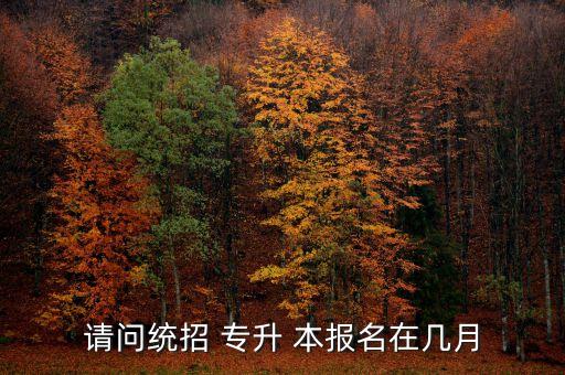 四川統(tǒng)考專(zhuān)升本報(bào)名時(shí)間