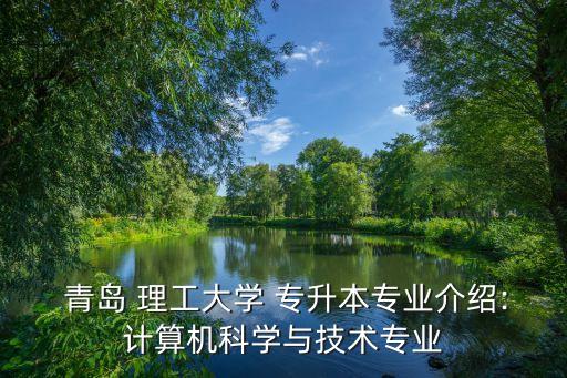  青島 理工大學(xué) 專升本專業(yè)介紹:計算機(jī)科學(xué)與技術(shù)專業(yè)