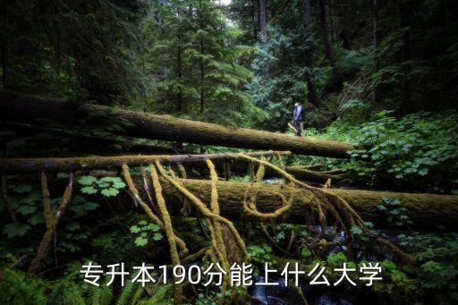  專升本190分能上什么大學(xué)