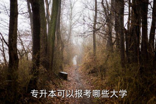  專升本可以報考哪些大學