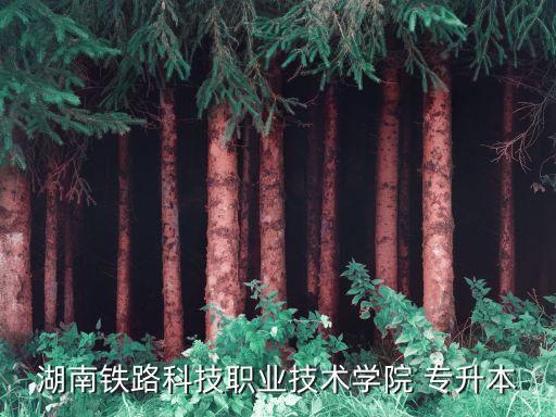 湖南鐵路科技職業(yè)技術學院 專升本