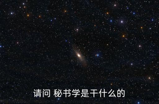 請問 秘書學(xué)是干什么的
