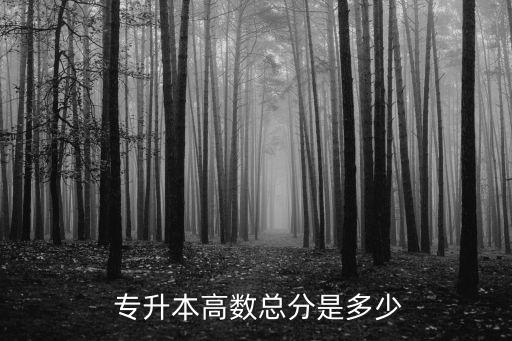  專(zhuān)升本高數(shù)總分是多少