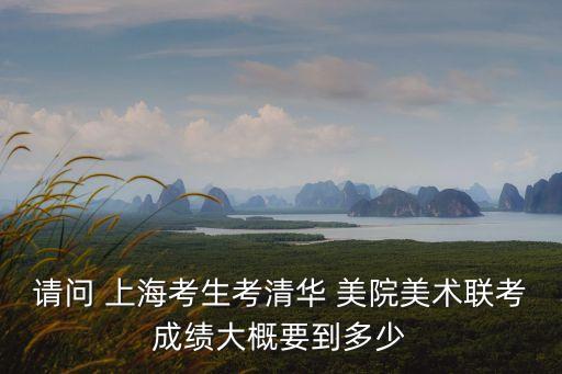 請問 上?？忌记迦A 美院美術(shù)聯(lián)考成績大概要到多少