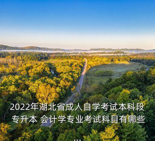 武漢會計學校專升本,武漢商學院會計專升本考試科目