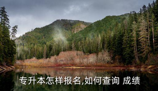  專(zhuān)升本怎樣報(bào)名,如何查詢(xún) 成績(jī)