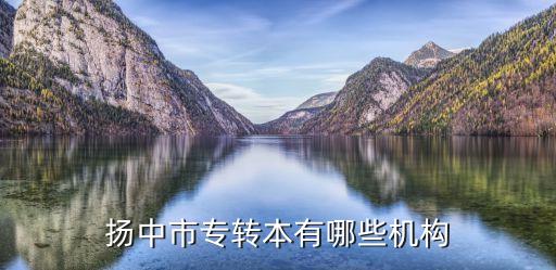 揚中市專轉(zhuǎn)本有哪些機(jī)構(gòu)
