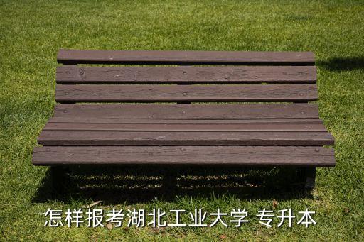 怎樣報(bào)考湖北工業(yè)大學(xué) 專升本