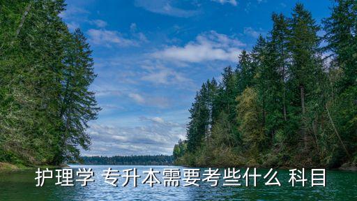  護(hù)理學(xué) 專(zhuān)升本需要考些什么 科目