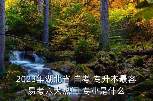 2023年湖北省 自考 專(zhuān)升本最容易考六大熱門(mén) 專(zhuān)業(yè)是什么