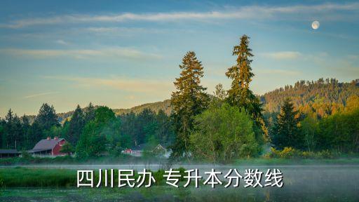 四川民辦 專升本分數(shù)線
