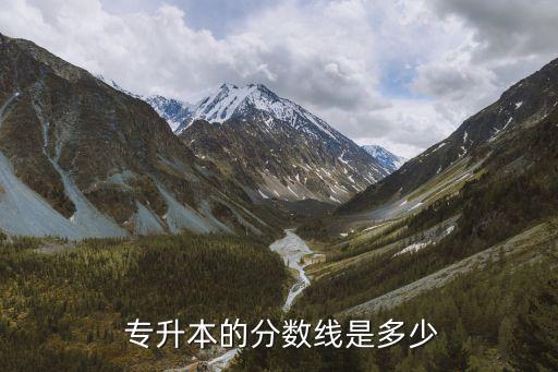  專升本的分?jǐn)?shù)線是多少