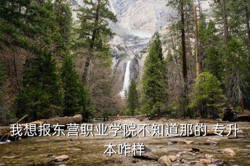 我想報(bào)東營(yíng)職業(yè)學(xué)院不知道那的 專(zhuān)升本咋樣