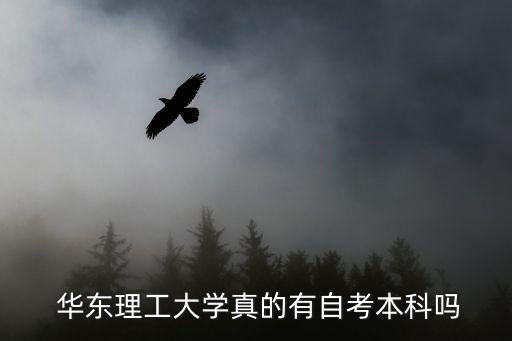  華東理工大學真的有自考本科嗎