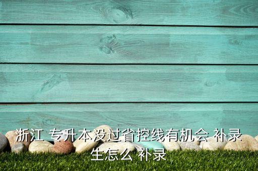 浙江 專升本沒(méi)過(guò)省控線有機(jī)會(huì) 補(bǔ)錄生怎么 補(bǔ)錄