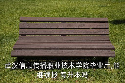 武漢信息傳播職業(yè)技術(shù)學(xué)院畢業(yè)后,能繼續(xù)報 專升本嗎