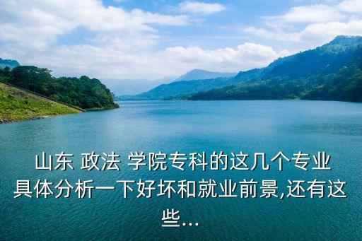  山東 政法 學(xué)院?？频倪@幾個(gè)專業(yè)具體分析一下好壞和就業(yè)前景,還有這些...