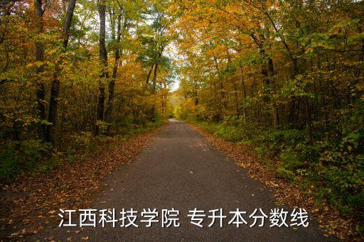  江西科技學院 專升本分數(shù)線
