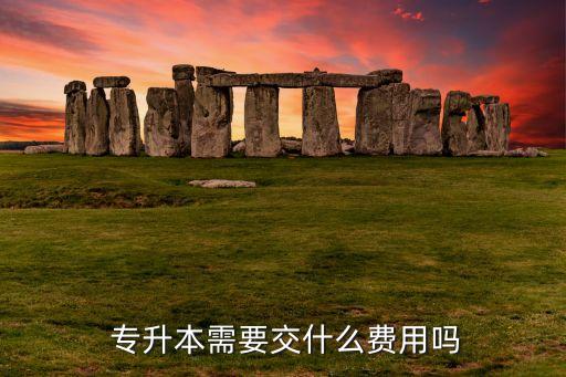 專(zhuān)升本需要交什么費(fèi)用嗎