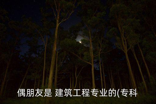 偶朋友是 建筑工程專業(yè)的(?？? class=