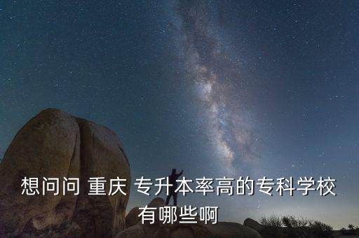 想問問 重慶 專升本率高的?？茖W(xué)校有哪些啊