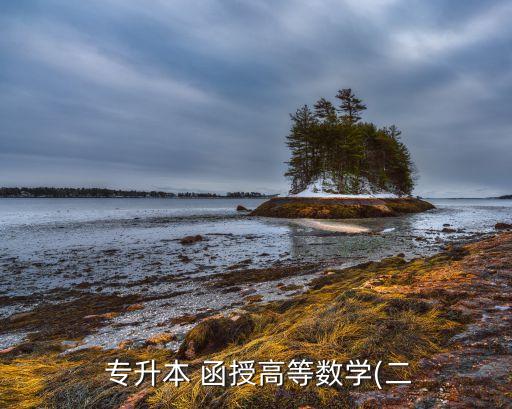  專升本 函授高等數學(二