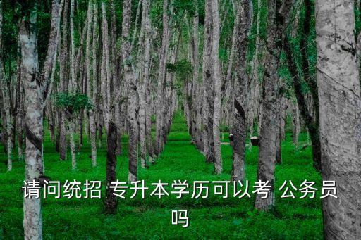 全日制專升本可以考公務(wù)員