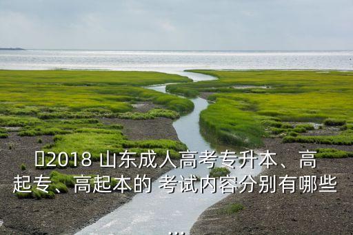 ?2018 山東成人高考專升本、高起專、高起本的 考試內(nèi)容分別有哪些...