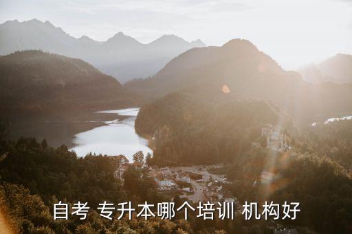 自考 專升本哪個培訓(xùn) 機構(gòu)好