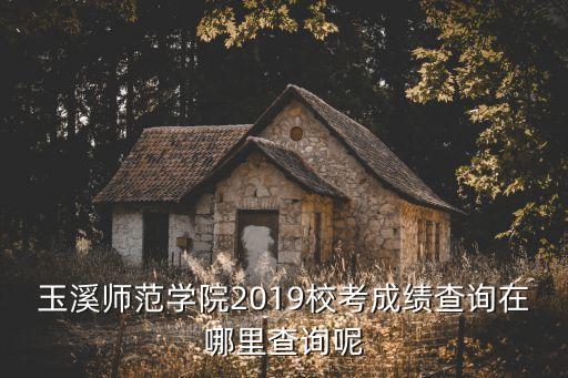 玉溪師范學(xué)院2019?？汲煽儾樵冊谀睦锊樵兡? class=