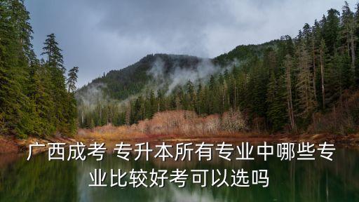  廣西成考 專(zhuān)升本所有專(zhuān)業(yè)中哪些專(zhuān)業(yè)比較好考可以選嗎