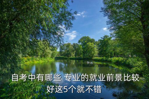  自考中有哪些 專(zhuān)業(yè)的就業(yè)前景比較好這5個(gè)就不錯(cuò)