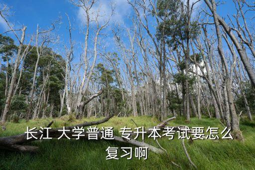  長(zhǎng)江 大學(xué)普通 專升本考試要怎么復(fù)習(xí)啊