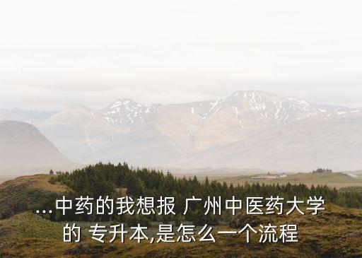 廣州專升本 過程,廣州工商學院專升本