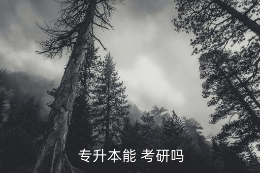  專(zhuān)升本能 考研嗎