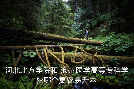 河北北方學(xué)院和 滄州醫(yī)學(xué)高等?？茖W(xué)校哪個更容易升本