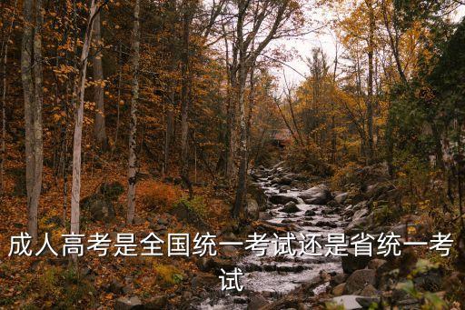 成人高考是全國(guó)統(tǒng)一考試還是省統(tǒng)一考試