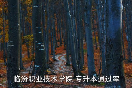  臨汾職業(yè)技術(shù)學(xué)院 專升本通過率