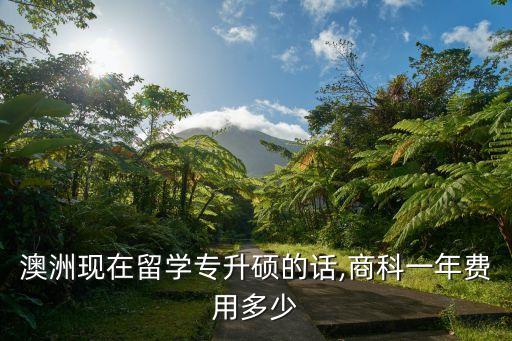 澳洲現(xiàn)在留學專升碩的話,商科一年費用多少