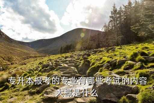  專(zhuān)升本報(bào)考的專(zhuān)業(yè)有哪些考試的內(nèi)容大概是什么