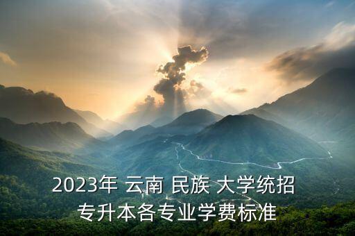 云南民族大學可以專升本嗎