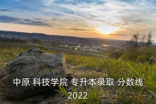 中原 科技學(xué)院 專(zhuān)升本錄取 分?jǐn)?shù)線(xiàn)2022