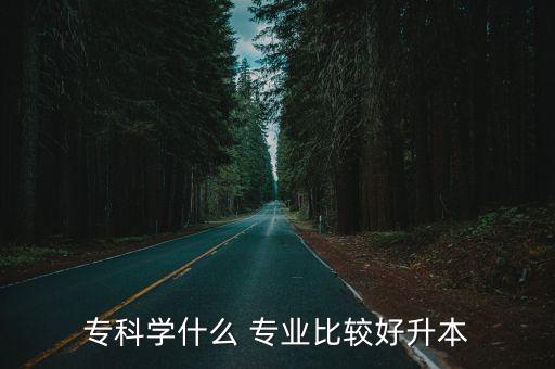 專科學(xué)什么 專業(yè)比較好升本