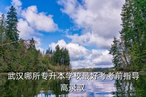  武漢哪所專升本學校最好考考前指導(dǎo)高錄取