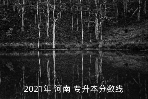 2021年 河南 專(zhuān)升本分?jǐn)?shù)線