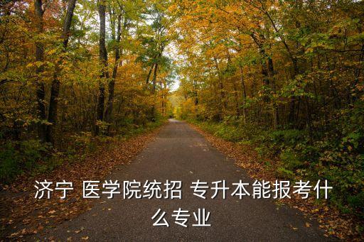  濟寧 醫(yī)學(xué)院統(tǒng)招 專升本能報考什么專業(yè)