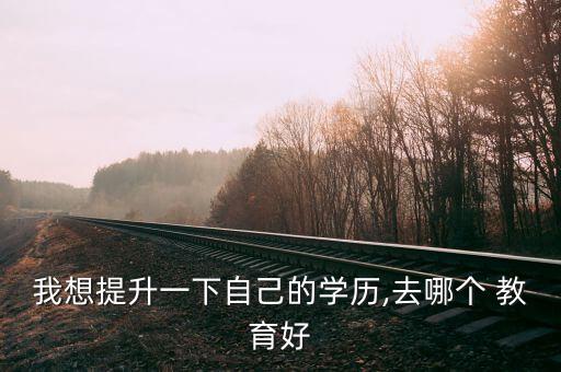 我想提升一下自己的學(xué)歷,去哪個(gè) 教育好